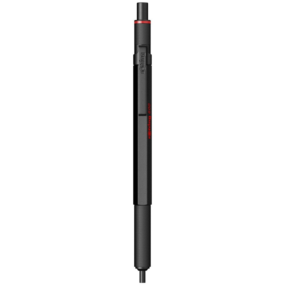 Rotring | 600 Series | Black 1.0mm Ball Pen | Metal Body | Non-Slip | Metal Knurled Grip Rotring